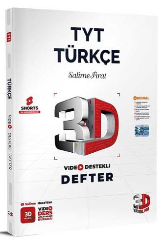 3D TYT Türkçe Video Destekli Defter 2024