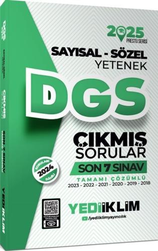 Yediiklim DGS Sayısal Sözel Yetenek Tamamı Çözümlü Son 7 Sınav Çıkmış 