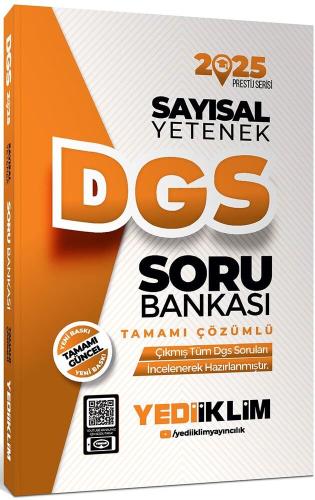 Yediiklim DGS Sayısal Yetenek Tamamı Çözümlü Soru Bankası 2025