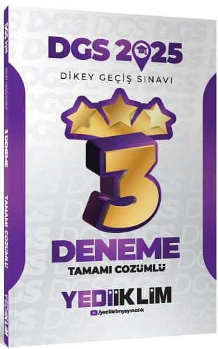 Yediiklim DGS Tamamı Çözümlü 3 Yıldız Deneme 2025