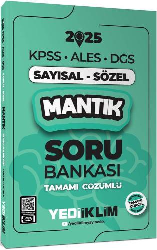 Yediiklim KPSS ALES DGS Sayısal Sözel Mantık Tamamı Çözümlü Soru Banka