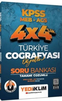 Yediiklim MEB AGS 4 x 4 Öğreten Türkiye Coğrafyası Tamamı Çözümlü Soru